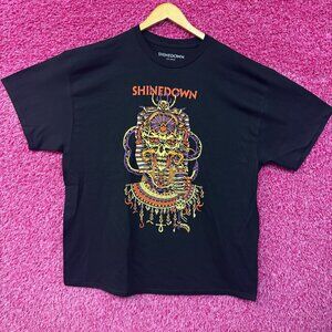 Shinedown Planet Zero Album Mummy Art Pop Rock Band Tee XXL